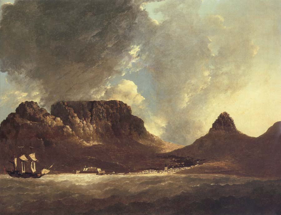 unknow artist A View of the Cape of Good Hope,taken on the spot,from on board the Resolution,capt,coode,November 1772